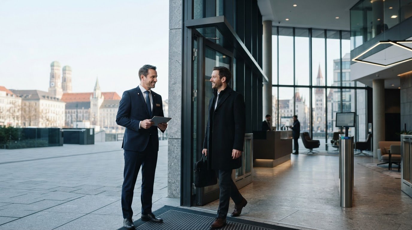 Doorman Service München: Professioneller Schutz & Empfang
